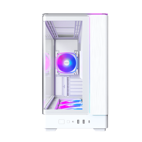 Корпус Montech KING 15 PRO (W) Micro-ATX/Mini-ITX 2xUSB3.0 1xType-C 1xAudio 1xLED Button Белый