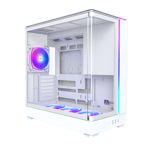 Корпус Montech KING 45 PRO (W) ATX/Micro-ATX/Mini-ITX 2xUSB3.0 1xType-C 1xAudio 1xLED Button Белый