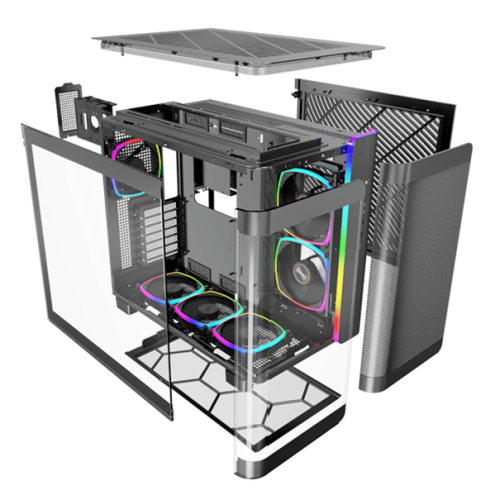 Корпус Montech KING 95 PRO (B) ATX/Micro-ATX/Mini-ITX 2xUSB3.0 1xType-C 1xAudio 1xMic 1xLED Button Черный