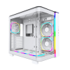 Корпус Montech KING 95 PRO (W) ATX/Micro-ATX/Mini-ITX 2xUSB3.0 1xType-C 1xAudio 1xMic 1xLED Button Белый