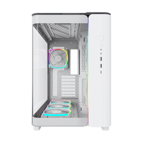 Корпус Montech KING 95 PRO (W) ATX/Micro-ATX/Mini-ITX 2xUSB3.0 1xType-C 1xAudio 1xMic 1xLED Button Белый
