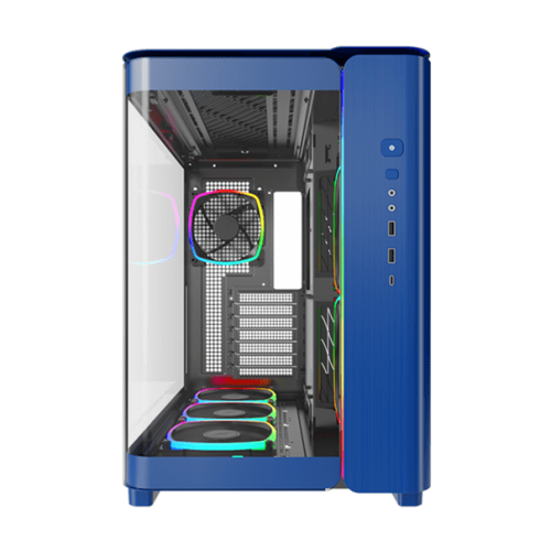 Корпус Montech KING 95 PRO (Prussian blue) ATX/Micro-ATX/Mini-ITX 2xUSB3.0 1xType-C 1xAudio 1xMic 1xLED Button Синий