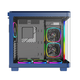 Корпус Montech KING 95 PRO (Prussian blue) ATX/Micro-ATX/Mini-ITX 2xUSB3.0 1xType-C 1xAudio 1xMic 1xLED Button Синий