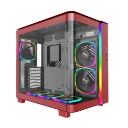Корпус Montech KING 95 PRO (Red) ATX/Micro-ATX/Mini-ITX 2xUSB3.0 1xType-C 1xAudio 1xMic 1xLED Button Красный