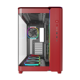 Корпус Montech KING 95 PRO (Red) ATX/Micro-ATX/Mini-ITX 2xUSB3.0 1xType-C 1xAudio 1xMic 1xLED Button Красный