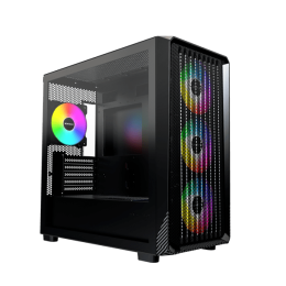 Корпус Montech X5M (B) Micro-ATX/Mini-ITX 1xUSB3.0 1xUSB2.0 1xType-C 1xAudio 1xLED Button Черный
