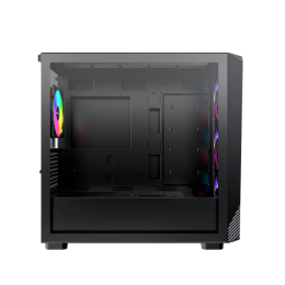 Корпус Montech X5M (B) Micro-ATX/Mini-ITX 1xUSB3.0 1xUSB2.0 1xType-C 1xAudio 1xLED Button Черный