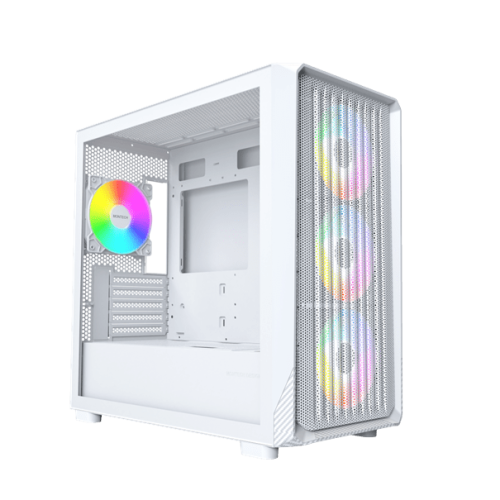 Корпус Montech X5M (W) Micro-ATX/Mini-ITX 1xUSB3.0 1xUSB2.0 1xType-C 1xAudio 1xLED Button Белый