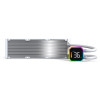 Водяное охлаждение для CPU Montech HyperFlow Digital 360 (W) TDP 350W 3x120 115x-1851/AM3-AM5 White