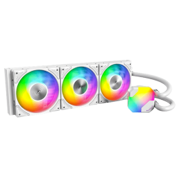 Водяное охлаждение для CPU Montech HyperFlow ARGB 360 (W) TDP 320W 3x120 115x-1851/AM3-AM5 White