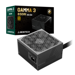 Блок питания Montech  850W, GAMMA 3 850W, Non Modular, ATX, 80+ GOLD, КПД 92%, Fan 135mm, Черный