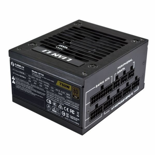 Блок питания Lian Li 750W, SP750 V2 Gold, Full Modular, 80+ GOLD, 92%, Черный, G9P.SP0750G.B000.EU