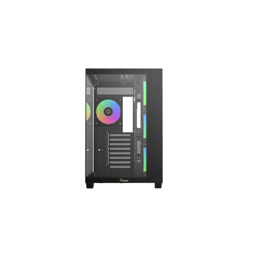 Корпус Ocypus Gamma C74 BK ARGB ATX/mATX/mini-ITX 2xUSB3.0 1xType-C 1xAudio Черный Gamma-C74-BKD400XX-GL