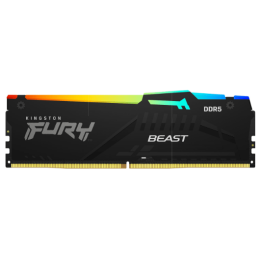 Оперативная память  16GB DDR5 5200MHz Kingston FURY Beast Black RGB PC5-41600 CL40 KF552C40BBA-16