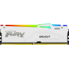 Оперативная память 32GB DDR5 5200MHz Kingston FURY Beast White RGB XMP CL40 KF552C40BWA-32