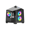 Корпус AOC CG389B 3F M-ATX/ITX 1xUSB2.0 1xUSB3.0 1xType-C 1xAudio/Mic 1x3.5" 2x2.5" Черный (поддержка материнских плат форм-фактора M-ATX (uATX/compact-MATX) размером до 244×185мм) AOC-CG389-BF3V1R0T3-G
