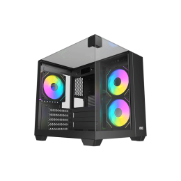 Корпус AOC CG389B 3F M-ATX/ITX 1xUSB2.0 1xUSB3.0 1xType-C 1xAudio/Mic 1x3.5
