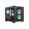 Корпус AOC CG389B 3F M-ATX/ITX 1xUSB2.0 1xUSB3.0 1xType-C 1xAudio/Mic 1x3.5" 2x2.5" Черный (поддержка материнских плат форм-фактора M-ATX (uATX/compact-MATX) размером до 244×185мм) AOC-CG389-BF3V1R0T3-G