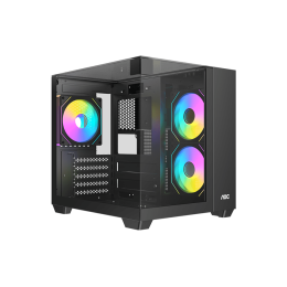Корпус AOC CG389B 3F M-ATX/ITX 1xUSB2.0 1xUSB3.0 1xType-C 1xAudio/Mic 1x3.5