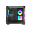 Корпус AOC CG389B 3F M-ATX/ITX 1xUSB2.0 1xUSB3.0 1xType-C 1xAudio/Mic 1x3.5" 2x2.5" Черный (поддержка материнских плат форм-фактора M-ATX (uATX/compact-MATX) размером до 244×185мм) AOC-CG389-BF3V1R0T3-G