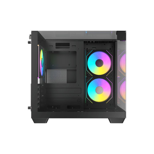 Корпус AOC CG389B 3F M-ATX/ITX 1xUSB2.0 1xUSB3.0 1xType-C 1xAudio/Mic 1x3.5" 2x2.5" Черный (поддержка материнских плат форм-фактора M-ATX (uATX/compact-MATX) размером до 244×185мм) AOC-CG389-BF3V1R0T3-G