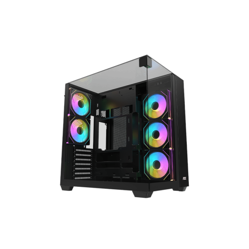 Корпус AOC CG409B 5F ATX/M-ATX/ITX 2xUSB3.0 1xType-C 1xAudio/Mic 1x3.5" 2x2.5" Черный AOC-CG409-BF5V1R0T3-G