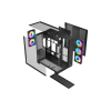 Корпус AOC CG409B 5F ATX/M-ATX/ITX 2xUSB3.0 1xType-C 1xAudio/Mic 1x3.5" 2x2.5" Черный AOC-CG409-BF5V1R0T3-G