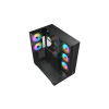 Корпус AOC CG409B 5F ATX/M-ATX/ITX 2xUSB3.0 1xType-C 1xAudio/Mic 1x3.5" 2x2.5" Черный AOC-CG409-BF5V1R0T3-G