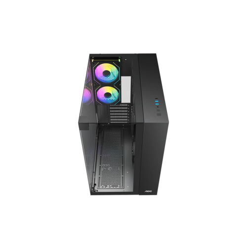 Корпус AOC CG409B 5F ATX/M-ATX/ITX 2xUSB3.0 1xType-C 1xAudio/Mic 1x3.5" 2x2.5" Черный AOC-CG409-BF5V1R0T3-G