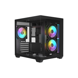 Корпус AOC CG391B 3F M-ATX/ITX 1xUSB2.0 1xUSB3.0 1xType-C 1xAudio/Mic 1x3.5