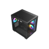 Корпус AOC CG391B 3F M-ATX/ITX 1xUSB2.0 1xUSB3.0 1xType-C 1xAudio/Mic 1x3.5" 3x2.5" Черный (поддержка материнских плат форм-фактора M-ATX (uATX/compact-MATX) размером до 244×185мм) AOC-CG391-BF3V1R0T2-G