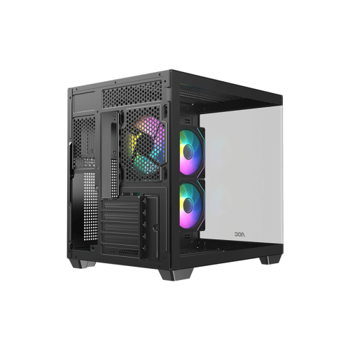 Корпус AOC CG391B 3F M-ATX/ITX 1xUSB2.0 1xUSB3.0 1xType-C 1xAudio/Mic 1x3.5" 3x2.5" Черный (поддержка материнских плат форм-фактора M-ATX (uATX/compact-MATX) размером до 244×185мм) AOC-CG391-BF3V1R0T2-G