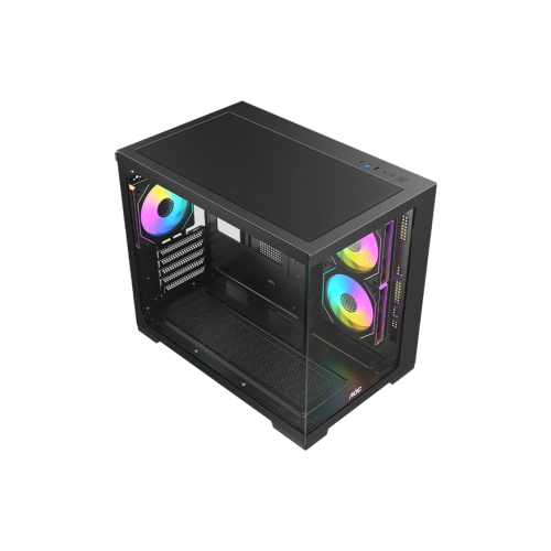 Корпус AOC CG392B 3F M-ATX/ITX 1xUSB2.0 1xUSB3.0 1xType-C 1xAudio/Mic 1x3.5" 2x2.5" Черный AOC-CG392-BF3V2R0T2-G