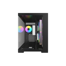Корпус AOC CG392B 3F M-ATX/ITX 1xUSB2.0 1xUSB3.0 1xType-C 1xAudio/Mic 1x3.5