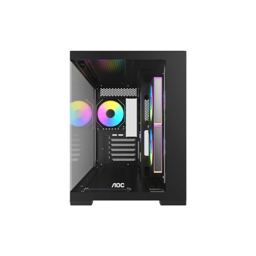 Корпус AOC CG392B 3F M-ATX/ITX 1xUSB2.0 1xUSB3.0 1xType-C 1xAudio/Mic 1x3.5" 2x2.5" Черный AOC-CG392-BF3V2R0T2-G