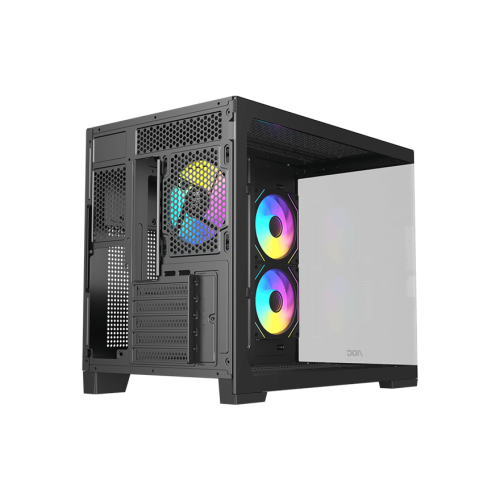 Корпус AOC CG392B 3F M-ATX/ITX 1xUSB2.0 1xUSB3.0 1xType-C 1xAudio/Mic 1x3.5" 2x2.5" Черный AOC-CG392-BF3V2R0T2-G