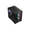 Корпус AOC CG395B 4F ATX/M-ATX/ITX 2xUSB3.0 1xType-C 1xAudio/Mic 1x3.5" 2x2.5" Черный AOC-CG395-BF4V2R0T2-G