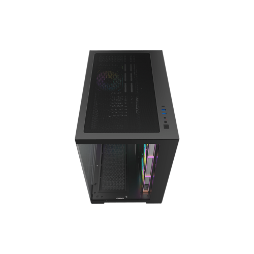 Корпус AOC CG395B 4F ATX/M-ATX/ITX 2xUSB3.0 1xType-C 1xAudio/Mic 1x3.5" 2x2.5" Черный AOC-CG395-BF4V2R0T2-G