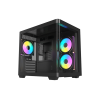 Корпус AOC CG350B 3F M-ATX/ITX 1xUSB2.0 1xUSB3.0 1xType-C 1xAudio/Mic 1x3.5" 2x2.5" Черный (поддержка материнских плат форм-фактора M-ATX (uATX/compact-MATX) размером до 244×185мм) AOC-CG350-BF3V1R0W2-G