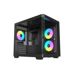 Корпус AOC CG350B 3F M-ATX/ITX 1xUSB2.0 1xUSB3.0 1xType-C 1xAudio/Mic 1x3.5