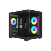 Корпус AOC CG350B 3F M-ATX/ITX 1xUSB2.0 1xUSB3.0 1xType-C 1xAudio/Mic 1x3.5" 2x2.5" Черный (поддержка материнских плат форм-фактора M-ATX (uATX/compact-MATX) размером до 244×185мм) AOC-CG350-BF3V1R0W2-G
