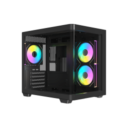 Корпус AOC CG350B 3F M-ATX/ITX 1xUSB2.0 1xUSB3.0 1xType-C 1xAudio/Mic 1x3.5