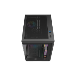 Корпус AOC CG350B 3F M-ATX/ITX 1xUSB2.0 1xUSB3.0 1xType-C 1xAudio/Mic 1x3.5