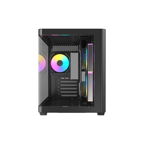Корпус AOC CG350B 3F M-ATX/ITX 1xUSB2.0 1xUSB3.0 1xType-C 1xAudio/Mic 1x3.5" 2x2.5" Черный (поддержка материнских плат форм-фактора M-ATX (uATX/compact-MATX) размером до 244×185мм) AOC-CG350-BF3V1R0W2-G