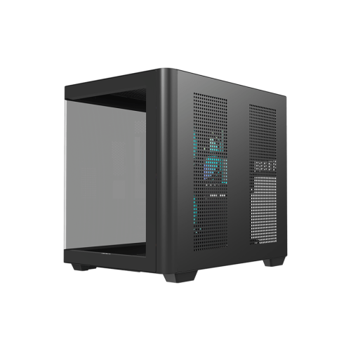 Корпус AOC CG350B 3F M-ATX/ITX 1xUSB2.0 1xUSB3.0 1xType-C 1xAudio/Mic 1x3.5" 2x2.5" Черный (поддержка материнских плат форм-фактора M-ATX (uATX/compact-MATX) размером до 244×185мм) AOC-CG350-BF3V1R0W2-G