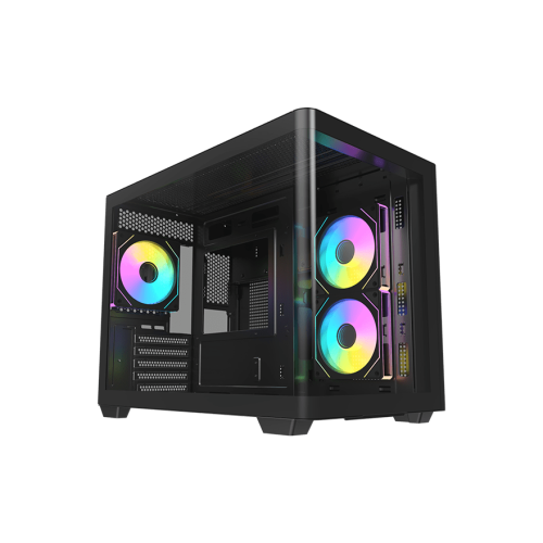 Корпус AOC CG355B 3F M-ATX/ITX 2xUSB3.0 1xType-C 1xAudio/Mic 1x3.5" 2x2.5" Черный AOC-CG355-BF3V1R0W2-G