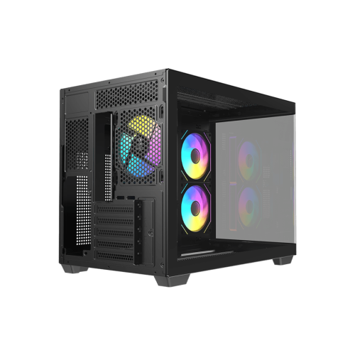 Корпус AOC CG355B 3F M-ATX/ITX 2xUSB3.0 1xType-C 1xAudio/Mic 1x3.5" 2x2.5" Черный AOC-CG355-BF3V1R0W2-G