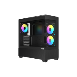 Корпус AOC CG393B 3F ATX/M-ATX/ITX 1xUSB2.0 1xUSB3.0 1xType-C 1xAudio/Mic 1x3.5