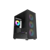 Корпус AOC CG450B 4F M-ATX/ITX 1xUSB2.0 1xUSB3.0 1xType-C 1xAudio/Mic 1x3.5" 2x2.5" Черный AOC-CG450-BF4V1R0UD-G