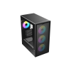 Корпус AOC CG450B 4F M-ATX/ITX 1xUSB2.0 1xUSB3.0 1xType-C 1xAudio/Mic 1x3.5" 2x2.5" Черный AOC-CG450-BF4V1R0UD-G